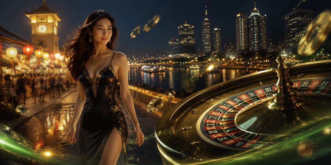 Không gian sòng bạc roulette tại chợ đêm Hồ Chí Minh